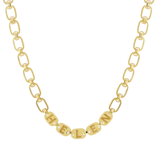 Custom Chain Link Name Necklace