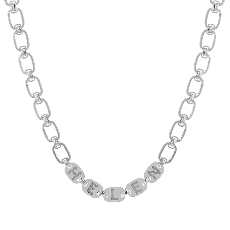 Custom Chain Link Name Necklace