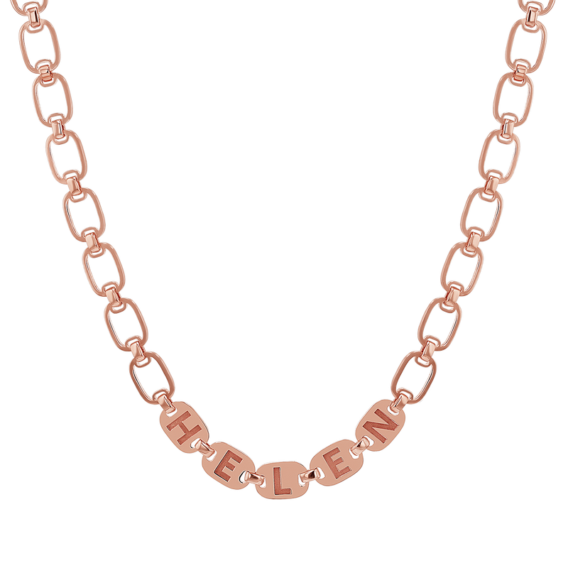 Custom Chain Link Name Necklace