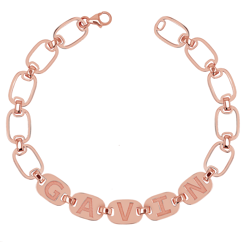 Custom Chain Link Name Bracelet