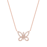 Kids Diamond Pave Butterfly Necklace