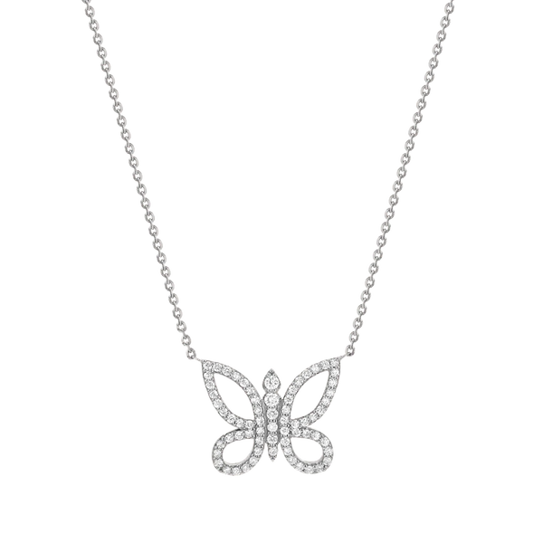 Kids Diamond Pave Butterfly Necklace