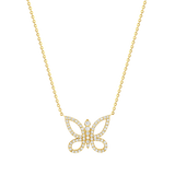 Kids Diamond Pave Butterfly Necklace