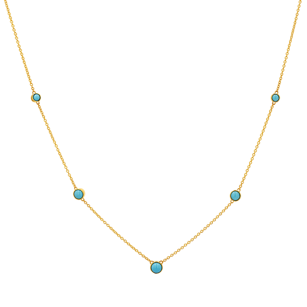 Graduating Genuine Turquoise Necklace
