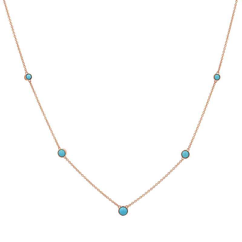 Graduating Genuine Turquoise Necklace
