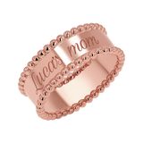 Engravable Beaded Dome Band