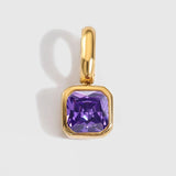 Birthstone Block Charm