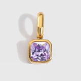 Birthstone Block Charm