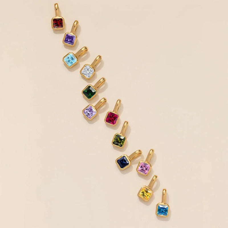 Birthstone Block Charm