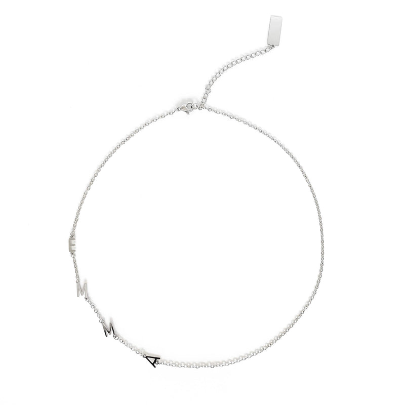 Golden Astoria – Collier Signature à Initiales Latérales
