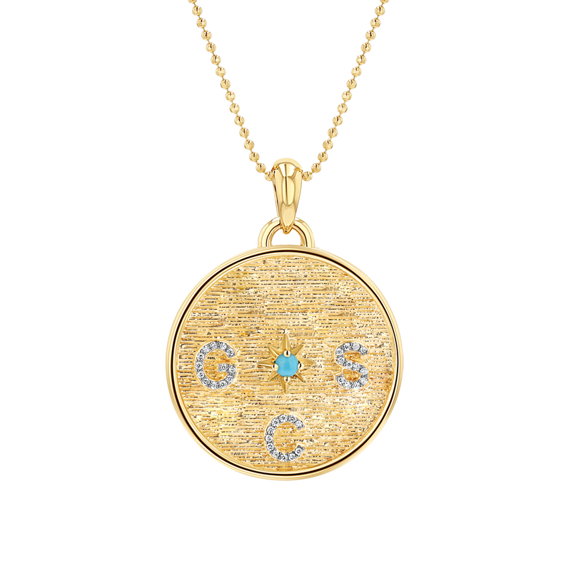 Circle of Life Diamond Multi Initial Necklace