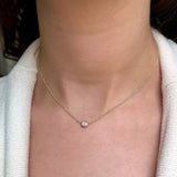 Pear Diamond Solitaire Necklace
