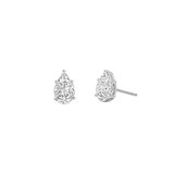 Pear Shape Illusion Set Diamond Stud Earrings